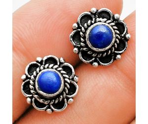 Lapis Lazuli Stud Earrings EXE01807 E-1121, 5x5 mm