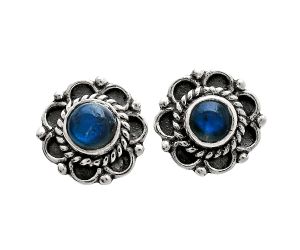 Blue Fire Labradorite Stud Earrings EXE01826 E-1121, 5x5 mm