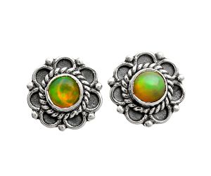 Ethiopian Opal Stud Earrings EXE01847 E-1121, 5x5 mm