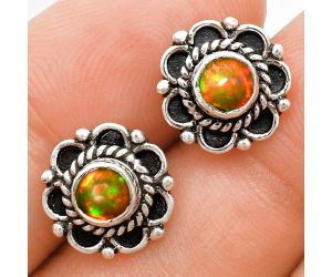 Ethiopian Opal Stud Earrings EXE01848 E-1121, 5x5 mm