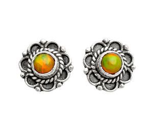 Ethiopian Opal Stud Earrings EXE01848 E-1121, 5x5 mm