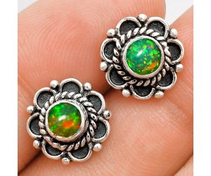 Ethiopian Opal Stud Earrings EXE01849 E-1121, 5x5 mm