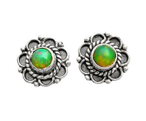 Ethiopian Opal Stud Earrings EXE01849 E-1121, 5x5 mm