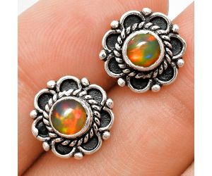 Ethiopian Opal Stud Earrings EXE01850 E-1121, 5x5 mm