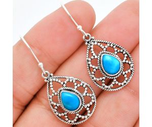 Sleeping Beauty Turquoise Earrings EXE01895 E-1251, 6x8 mm