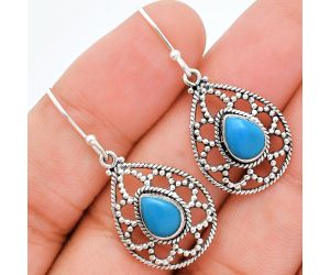 Sleeping Beauty Turquoise Earrings EXE01896 E-1251, 6x8 mm