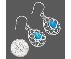 Sleeping Beauty Turquoise Earrings EXE01896 E-1251, 6x8 mm