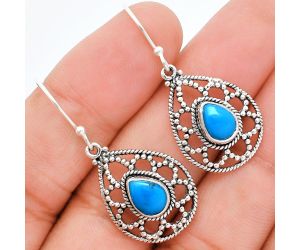 Sleeping Beauty Turquoise Earrings EXE01897 E-1251, 6x8 mm