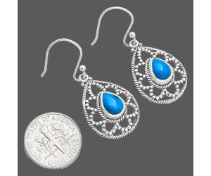 Sleeping Beauty Turquoise Earrings EXE01897 E-1251, 6x8 mm