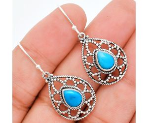 Sleeping Beauty Turquoise Earrings EXE01898 E-1251, 6x8 mm