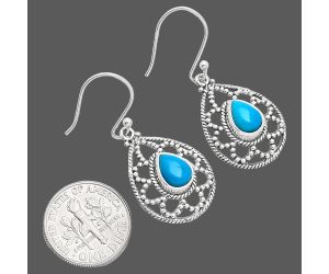 Sleeping Beauty Turquoise Earrings EXE01898 E-1251, 6x8 mm