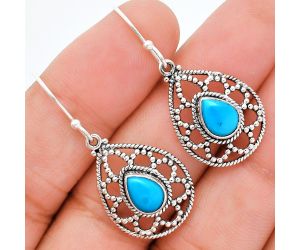 Sleeping Beauty Turquoise Earrings EXE01899 E-1251, 6x8 mm