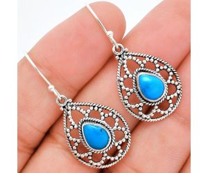 Sleeping Beauty Turquoise Earrings EXE01900 E-1251, 6x8 mm