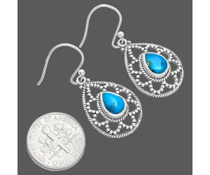 Sleeping Beauty Turquoise Earrings EXE01902 E-1251, 6x8 mm