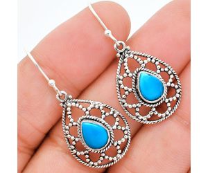 Sleeping Beauty Turquoise Earrings EXE01904 E-1251, 6x8 mm