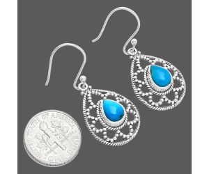 Sleeping Beauty Turquoise Earrings EXE01906 E-1251, 6x8 mm