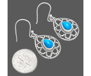 Sleeping Beauty Turquoise Earrings EXE01907 E-1251, 6x8 mm