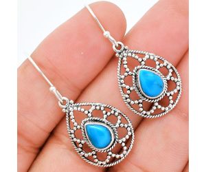 Sleeping Beauty Turquoise Earrings EXE01908 E-1251, 6x8 mm