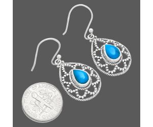 Sleeping Beauty Turquoise Earrings EXE01908 E-1251, 6x8 mm