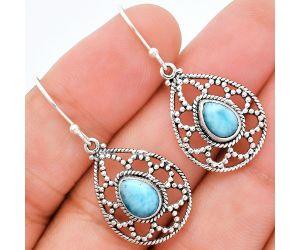 Larimar (Dominican Republic) Earrings EXE01909 E-1251, 6x8 mm