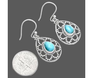 Larimar (Dominican Republic) Earrings EXE01909 E-1251, 6x8 mm