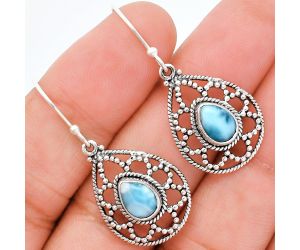 Larimar (Dominican Republic) Earrings EXE01911 E-1251, 6x8 mm