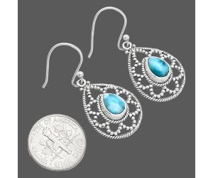 Larimar (Dominican Republic) Earrings EXE01911 E-1251, 6x8 mm