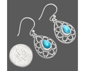 Larimar (Dominican Republic) Earrings EXE01912 E-1251, 6x8 mm