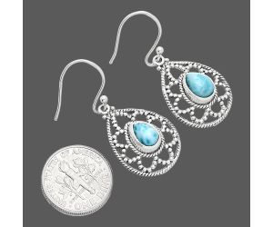 Larimar (Dominican Republic) Earrings EXE01914 E-1251, 6x8 mm