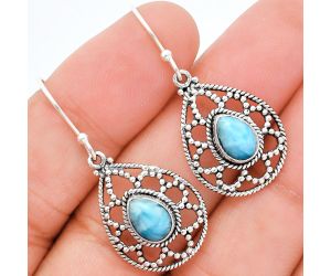 Larimar (Dominican Republic) Earrings EXE01915 E-1251, 6x8 mm