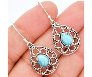 Larimar (Dominican Republic) Earrings EXE01916 E-1251, 6x8 mm