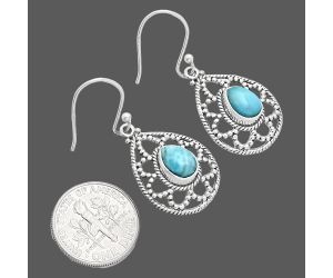 Larimar (Dominican Republic) Earrings EXE01916 E-1251, 6x8 mm