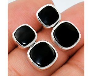 Black Onyx Earrings EXE01928 E-1252, 9x9 mm