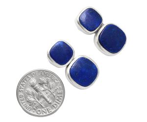 Lapis Lazuli Earrings EXE01945 E-1252, 9x9 mm