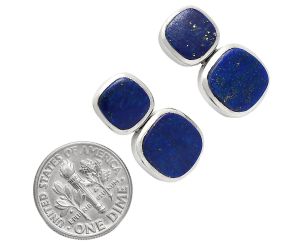 Lapis Lazuli Earrings EXE01950 E-1252, 9x9 mm