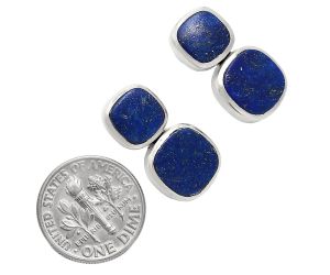 Lapis Lazuli Earrings EXE01952 E-1252, 9x9 mm