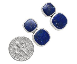 Lapis Lazuli Earrings EXE01958 E-1252, 9x9 mm