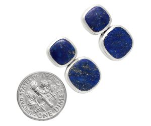 Lapis Lazuli Earrings EXE01962 E-1252, 9x9 mm