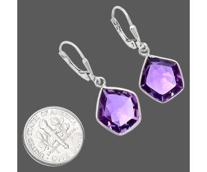 Amethyst Earrings EXE02114 E-1254, 13x14 mm