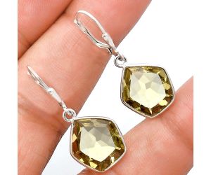 Lemon Quartz Earrings EXE02119 E-1254, 13x14 mm