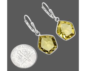 Lemon Quartz Earrings EXE02119 E-1254, 13x14 mm