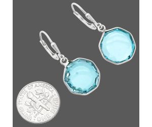 Sky Blue Topaz Earrings EXE02138 E-1254, 14x14 mm