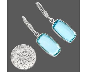 Sky Blue Topaz Earrings EXE02141 E-1254, 9x17 mm