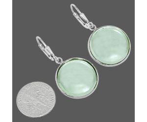 Prasiolite (Green Amethyst) Earrings EXE02149 E-1254, 18x18 mm