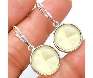 Lemon Quartz Earrings EXE02163 E-1254, 16x16 mm