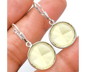 Lemon Quartz Earrings EXE02164 E-1254, 16x16 mm