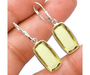 Lemon Quartz Earrings EXE02166 E-1254, 9x17 mm