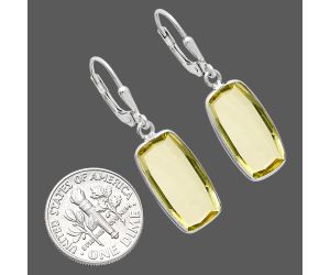 Lemon Quartz Earrings EXE02166 E-1254, 9x17 mm