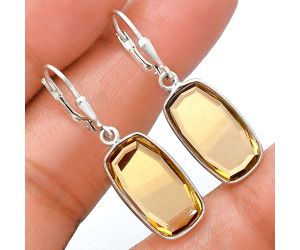 Citrine Earrings EXE02168 E-1254, 9x17 mm