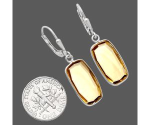 Citrine Earrings EXE02168 E-1254, 9x17 mm